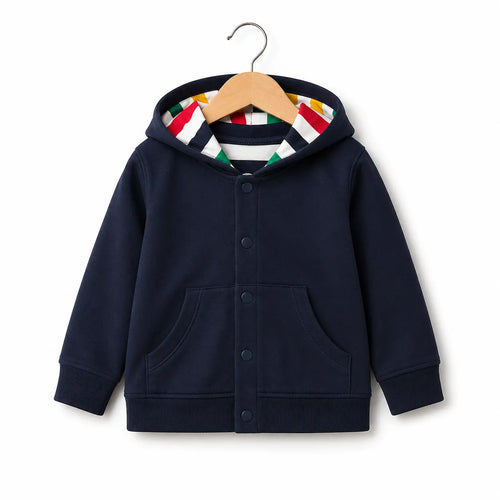 Blue Hoodie Style Mid Season Suiting Set – 3 Piece
