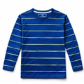 Blue Long Sleeves T-Shirt with Green Lining - Cotton Fabric - Affordable Summer Outfits - Kidswear Brand in Pakistan - Trendy Summer Articles - Lil' Cubs