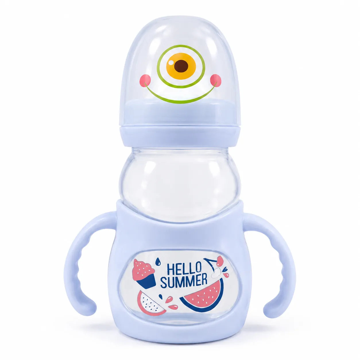 Kids Feeder Bottle Blue Octopus Print