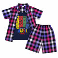 Mixcolor Check Marvel Print Summer Coord Set for Boys (1 - 12 Years)