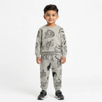 Boys Grey Tiger Winter Coord Set (2 Piece) - Size 1 - 12 Years