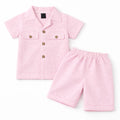 Boys Summer Pink Check Cotton Coord Set (2 Piece) Age 6 Months - 5 Years