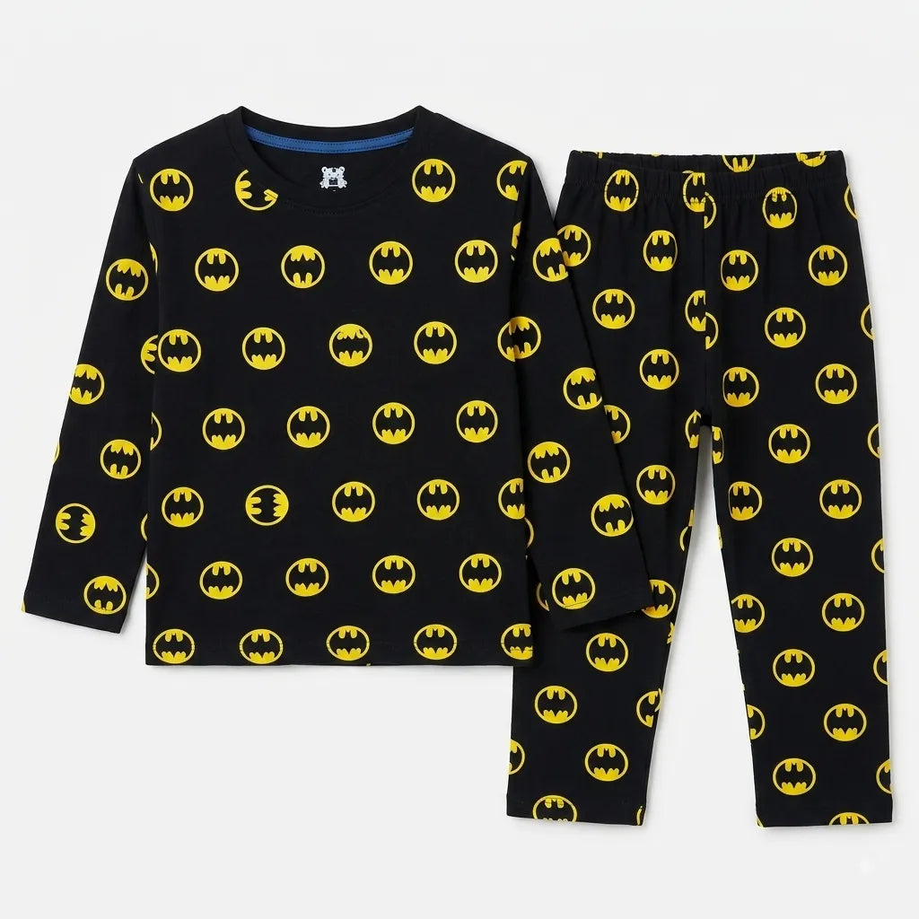 Boys Black Batman Summer Coord Set (2 Piece) - Size 1 - 12 Years