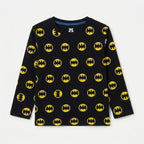 Boys Black Batman Summer Coord Set (2 Piece) - Size 1 - 12 Years