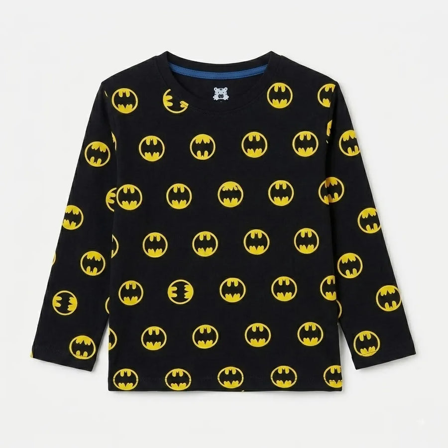 Boys Black Batman Summer Coord Set (2 Piece) - Size 1 - 12 Years