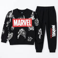 Boys Black Marvel Winter Coord Set (2 Piece) - Size 1 - 12 Years