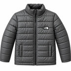 Boys Black Puffer Jacket – The North Face Print (Size 2 - 7 Years)