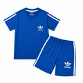 Boys Blue Addidas Summer Coord Set (1 - 12 Years)