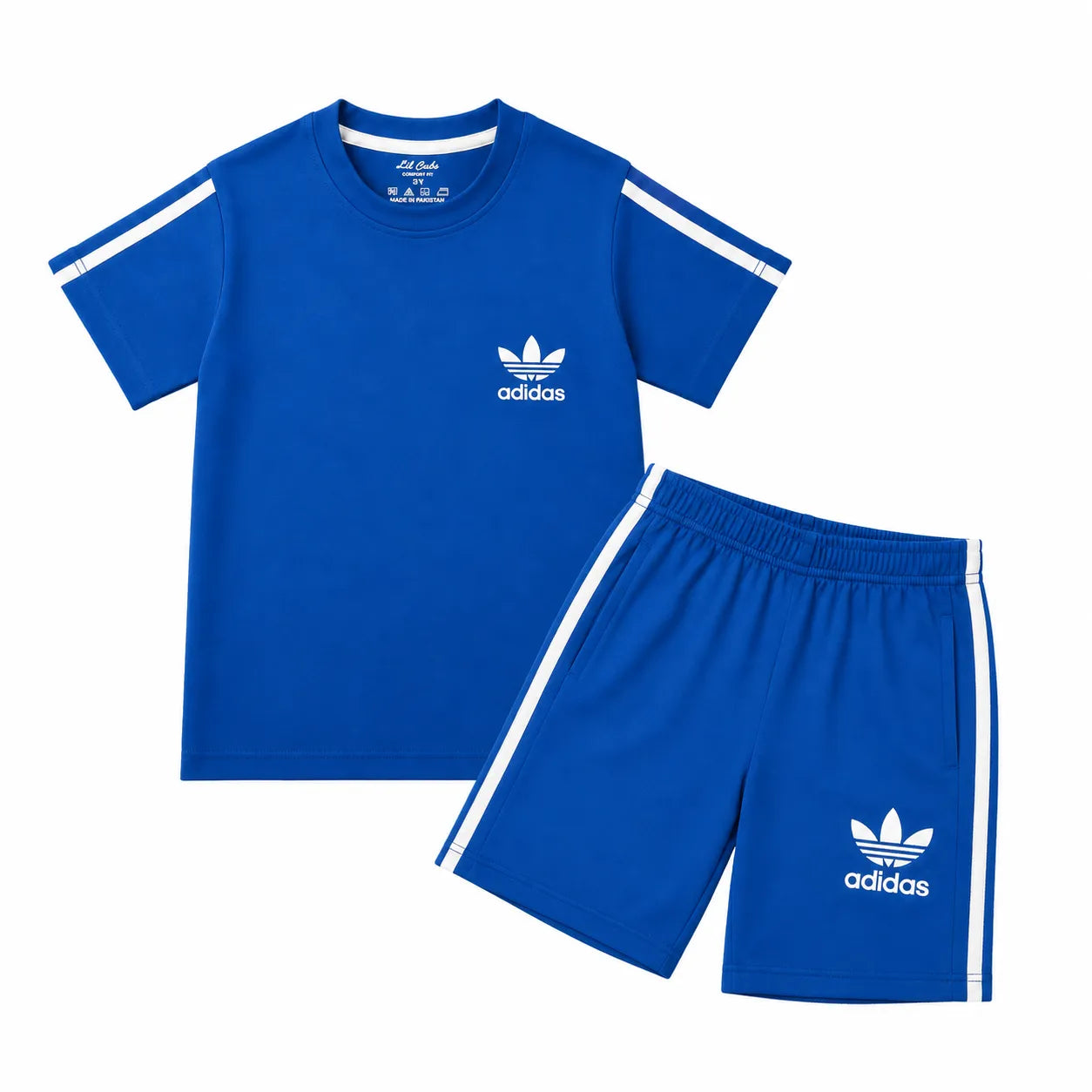 Boys Blue Addidas Summer Coord Set (1 - 12 Years)