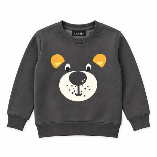 Boys Charcoal Grey Bear Winter Coord Set (2 Piece) - Size 1 - 12 Years