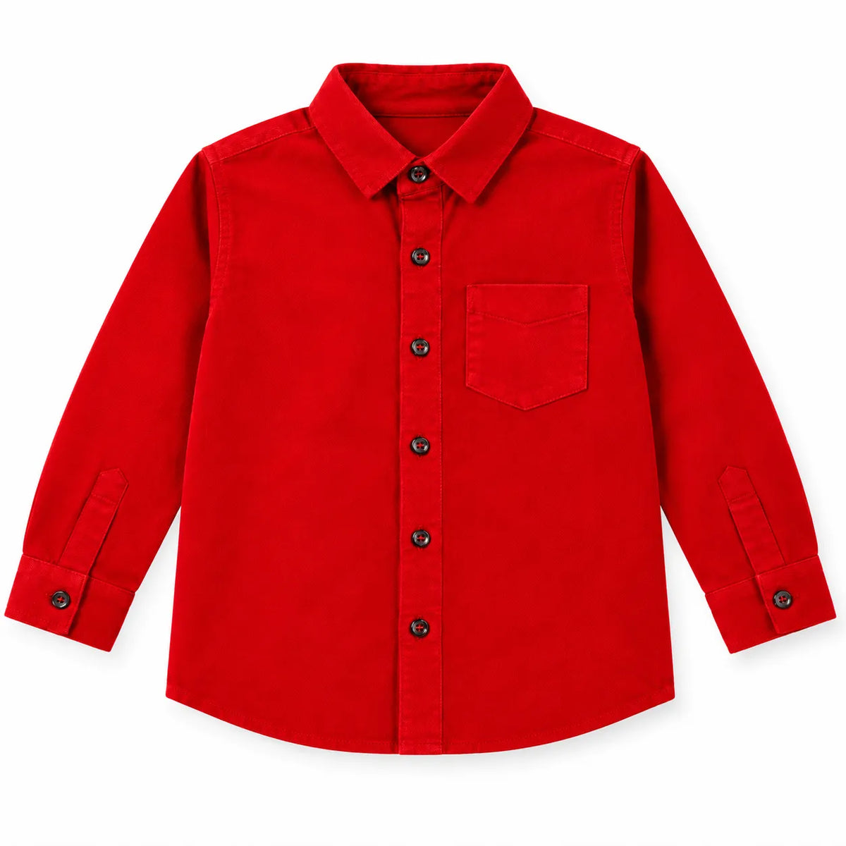 Boys Corduroy Formal Shirt Red (Size 1 - 12 Years)