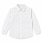 Boys Corduroy Formal Shirt White (Size 1 - 12 Years)