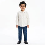 Boys Corduroy Formal Shirt White (Size 1 - 12 Years)