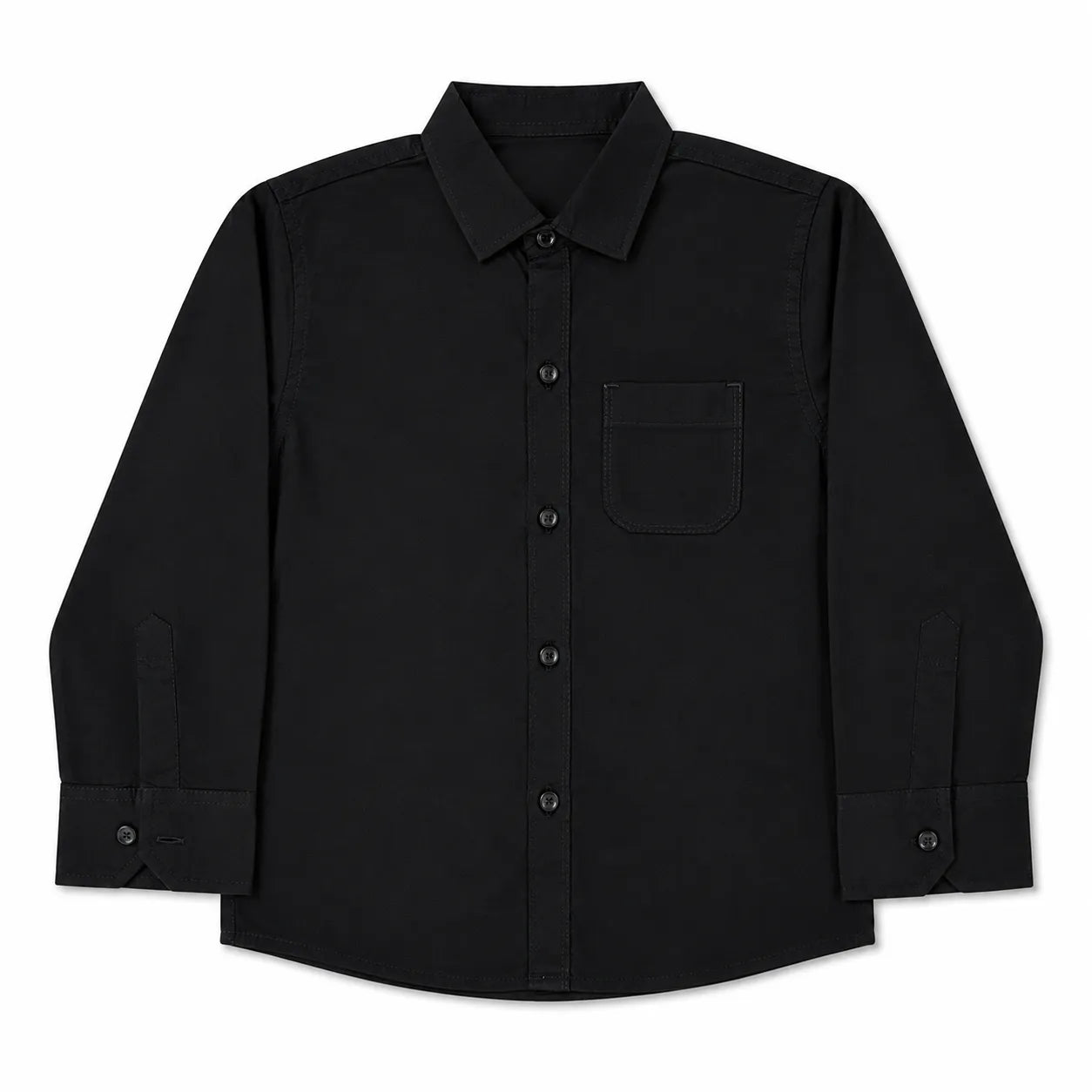 Boys Cotton Formal Shirt Black (Size 1 - 12 Years)