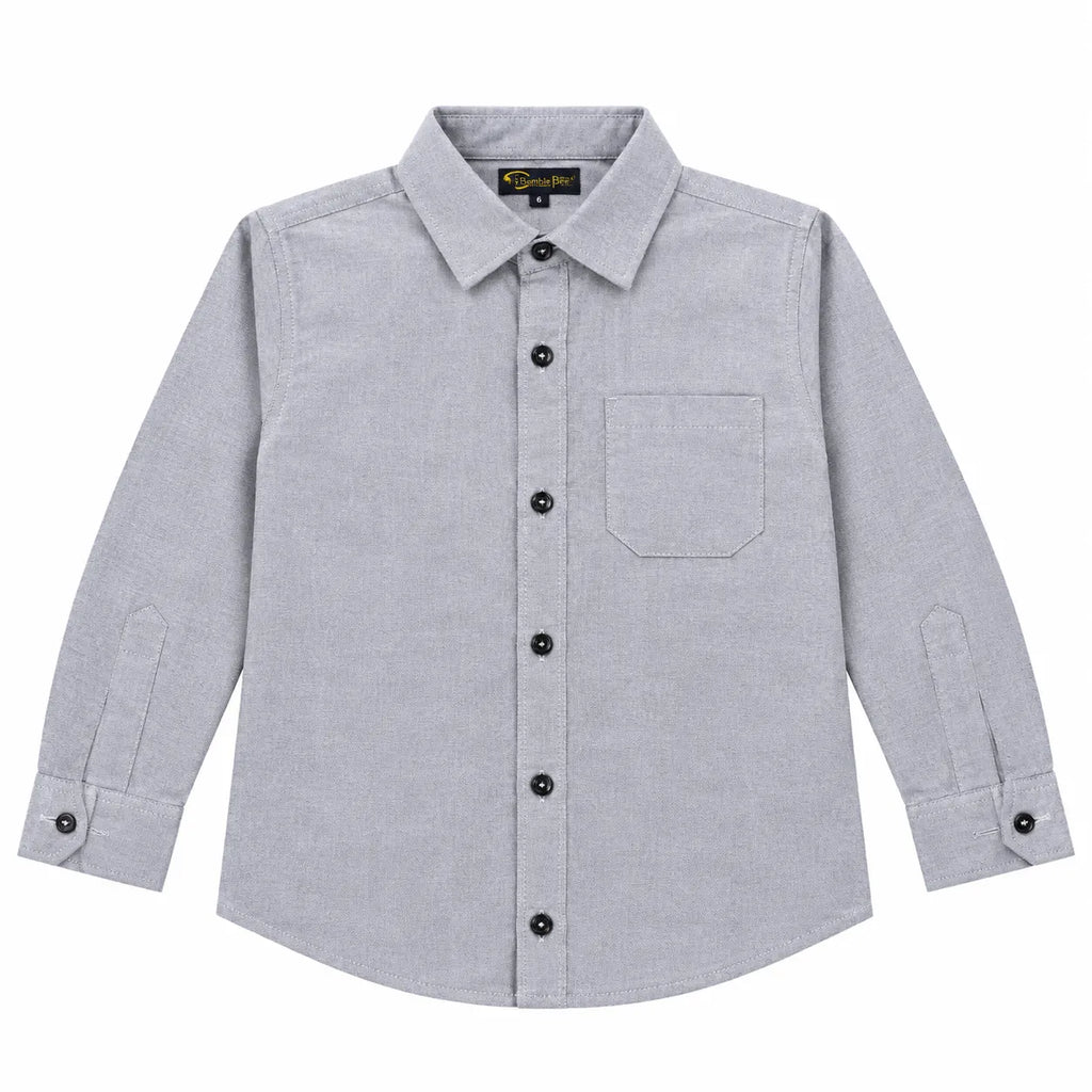 Boys Cotton Formal Shirt Light Blue (Size 1 - 12 Years)