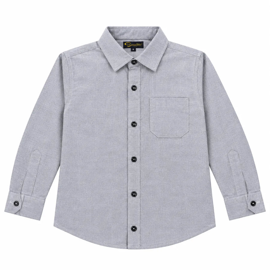 Boys Cotton Formal Shirt Light Blue (Size 1 - 12 Years)