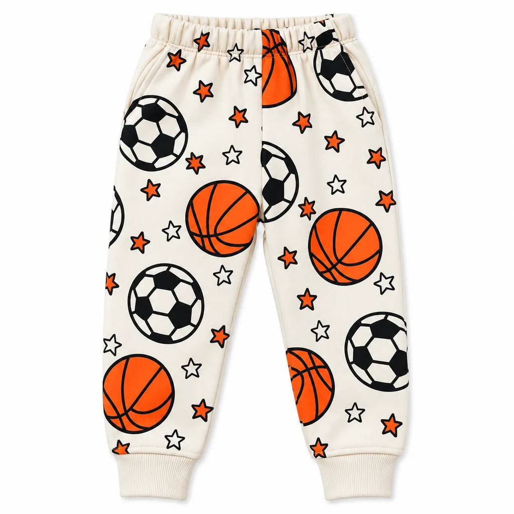 Boys Cream Football Winter Coord Set (2 Piece) - Size 1 - 12 Years