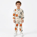 Boys Cream Football Winter Coord Set (2 Piece) - Size 1 - 12 Years