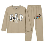 Boys Cream GAP & Mickey Summer Coord Set (2 Piece) - Size 1 - 12 Years