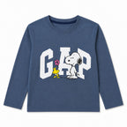 Boys Dull Blue GAP & Snoppy Coord Set (2 Piece) - Size 1 - 12 Years