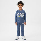 Boys Dull Blue GAP & Snoppy Coord Set (2 Piece) - Size 1 - 12 Years