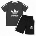 Boys Grey & Black Adidas Summer Coord Set (2 Piece) Age 1 - 12 Years