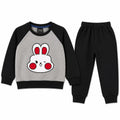 Girls Grey & Black Cute Rabbit Winter Coord Set (2 Piece) - Size 1 - 12 Years
