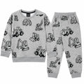 Boys Grey Construction Winter Coord Set (2 Piece) - Size 1 - 12 Years