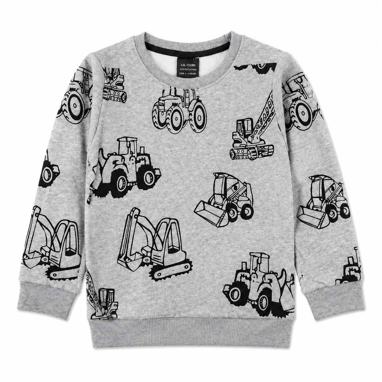 Boys Grey Construction Winter Coord Set (2 Piece) - Size 1 - 12 Years