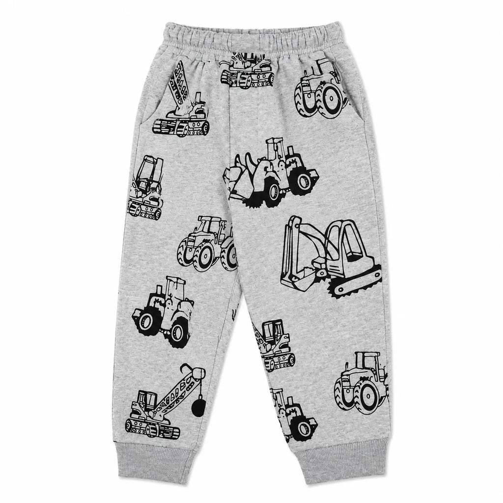 Boys Grey Construction Winter Coord Set (2 Piece) - Size 1 - 12 Years