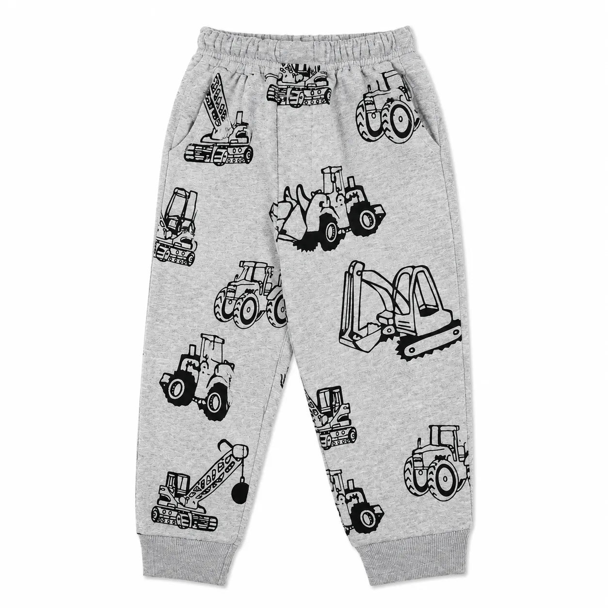 Boys Grey Construction Winter Coord Set (2 Piece) - Size 1 - 12 Years
