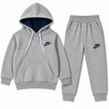 Boys Grey Nike Hoodie Winter Coord Set (2 Piece) - Size 1 - 12 Years
