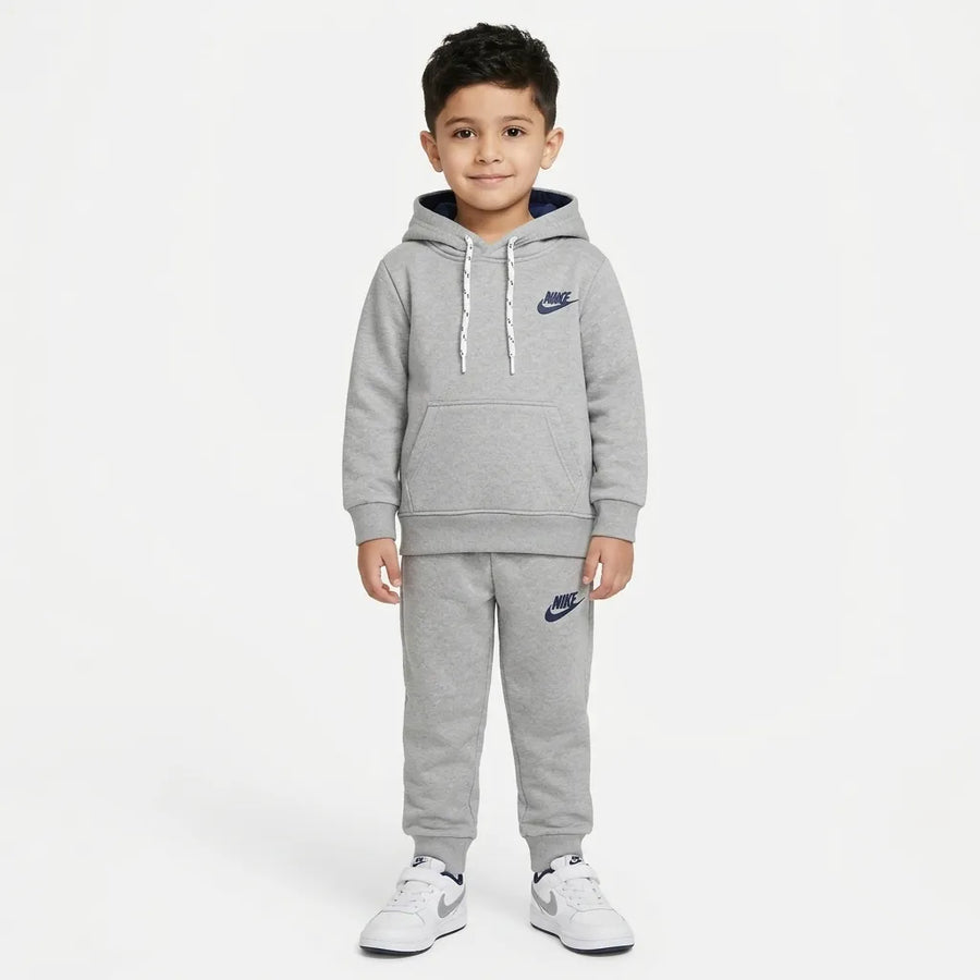 Boys Grey Nike Hoodie Winter Coord Set (2 Piece) - Size 1 - 12 Years