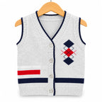 Boys Grey Winter Sleeveless Sweater (Size 6 Months - 3 Years)
