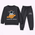 Boys "I need My Space" Charcoal Grey Winter Coord Set (2 Piece) - Size 1 - 12 Years