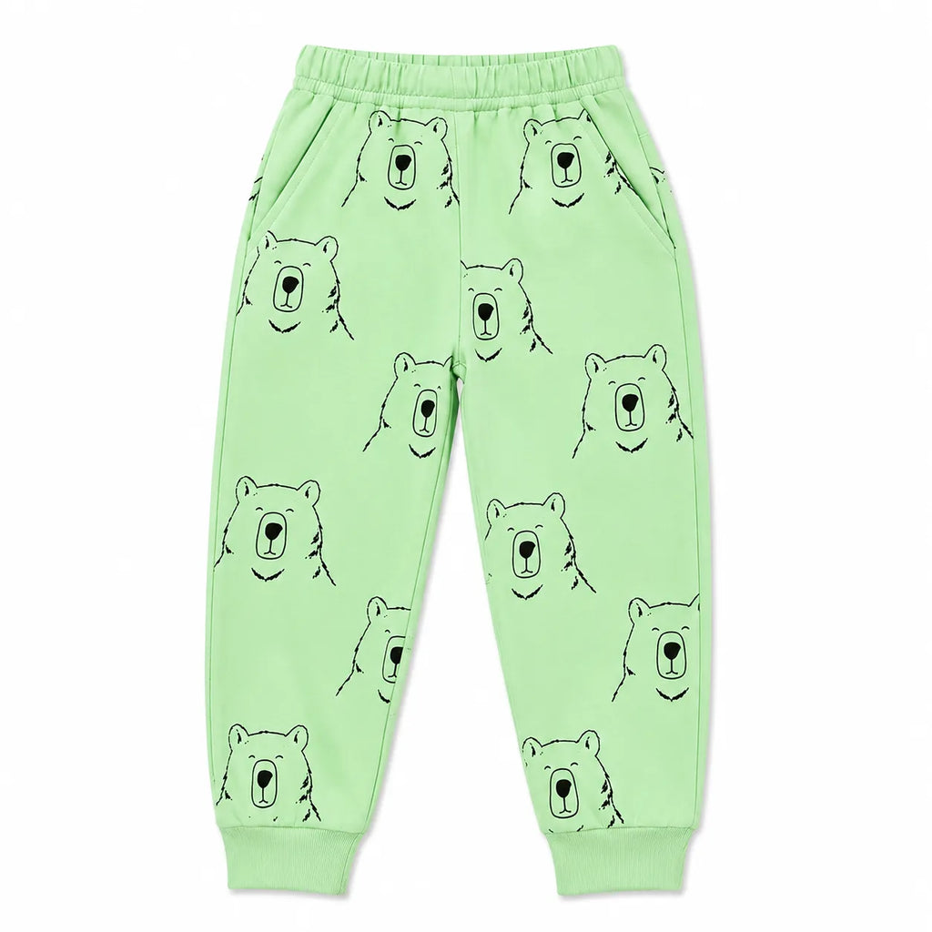 Boys Light Green Bear Winter Coord Set (2 Piece) - Size 1 - 12 Years
