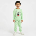 Boys Light Green Bear Winter Coord Set (2 Piece) - Size 1 - 12 Years