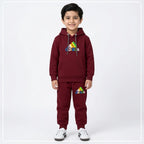 Kids Winter Coord Set - Maroon Hoodie & Joggers (Boys, 1-12 Years)