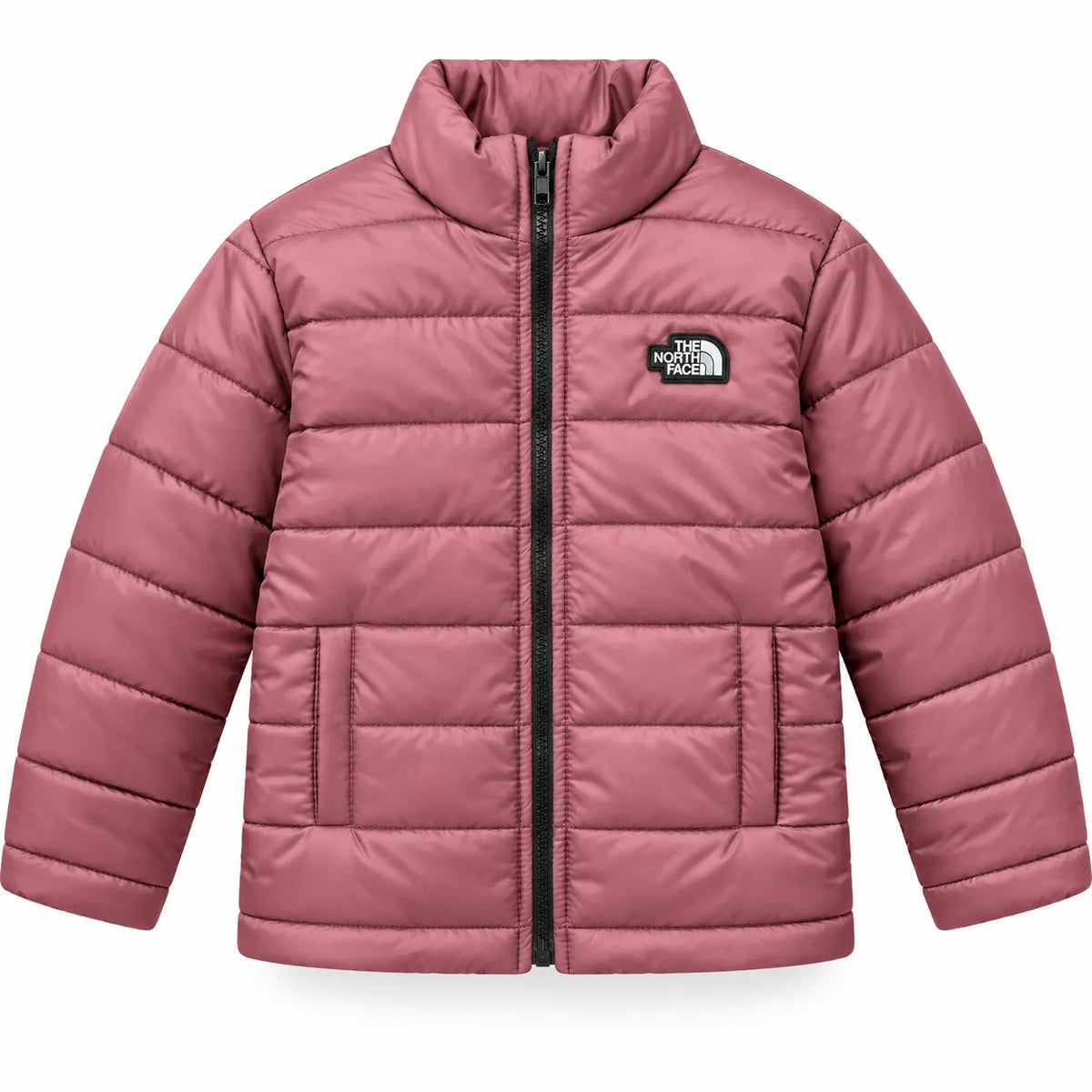 Boys Maroon Puffer Jacket – The North Face Print (Size 2 - 7 Years)