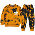 Boys Mustard & Black Pattern Adidas Winter Coord Set (2 Piece) - Size 1 - 12 Years
