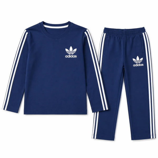 Boys Navy Blue Adidas Summer Coord Set (2 Piece) - Size 1 - 12 Years