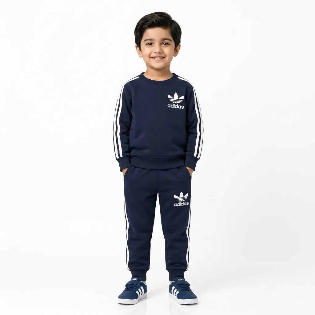 Boys Navy Blue Adidas Winter Coord Set (2 Piece) - Size 1 - 12 Years