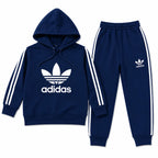 Boys Navy Blue Adidas Winter Hoodie Coord Set (2 Piece) - Size 1 - 12 Years