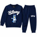 Boys Navy Blue Bluey Winter Coord Set (2 Piece) - Size 1 - 12 Years