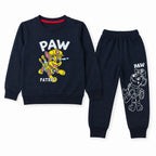 Boys navy blue Paw Patrol winter fleece coord set with jacket and pants, size 2 to 12 years, by lilcubspk.