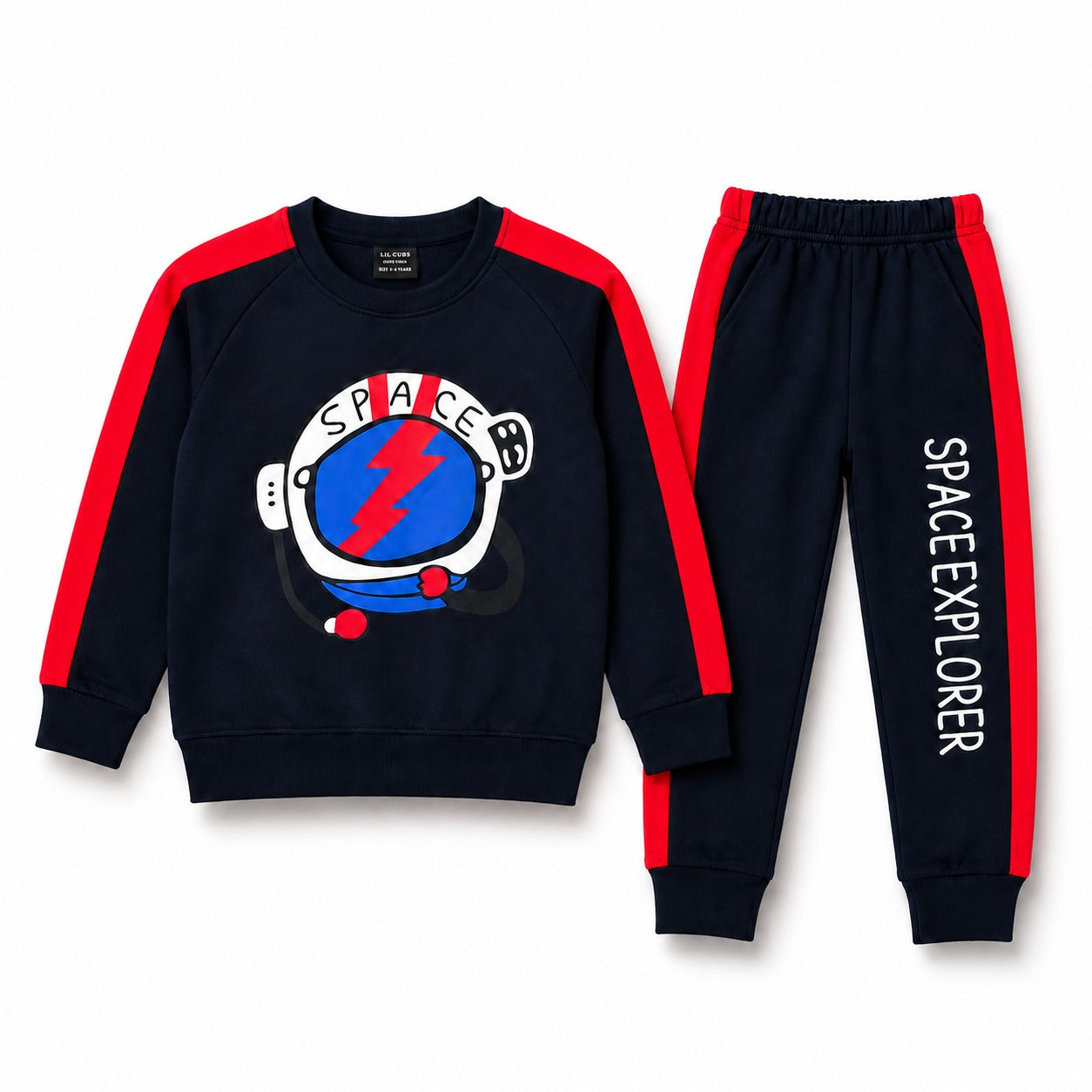 Boys Navy Blue Space Explorer Winter Coord Set (2 Piece) - Size 1 - 12 Years