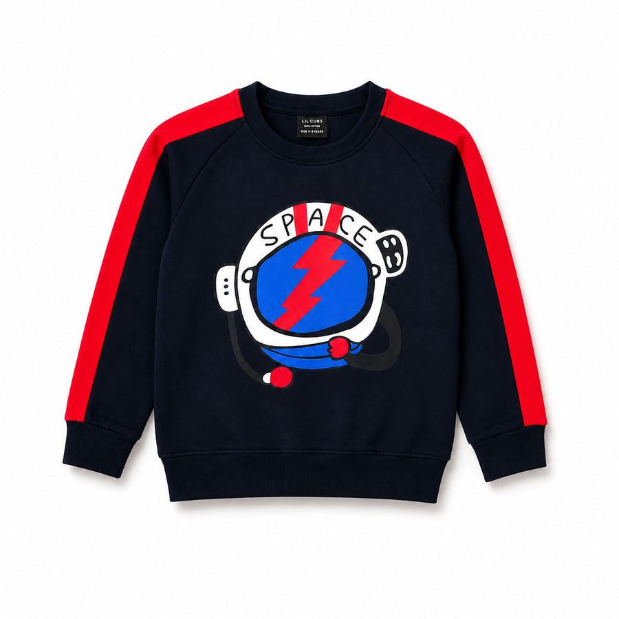 Boys Navy Blue Space Explorer Winter Coord Set (2 Piece) - Size 1 - 12 Years