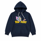Boys navy blue Tom & Jerry winter hoodie coord set made of fleece, featuring cartoon character designs, size 1 to 12 years.