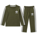 Boys Olive Adidas Summer Coord Set (2 Piece) - Size 1 - 12 Years