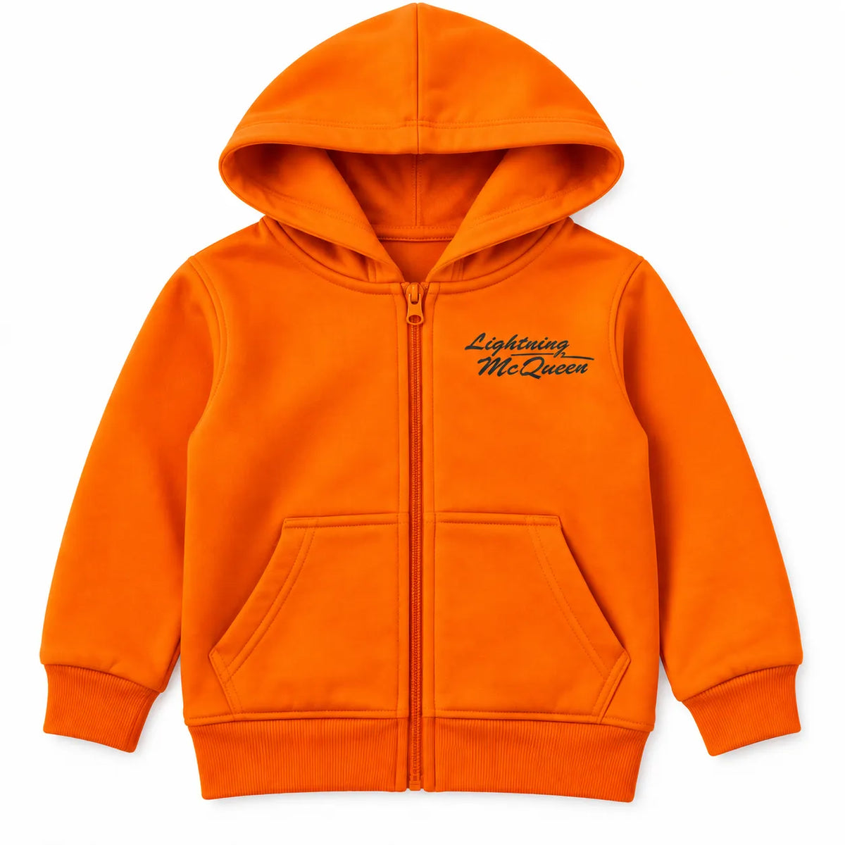Boys Orange Lightning McQueen Fleece Winter Coord Set (2 Piece) - Size 1 - 10 Years